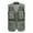 Army Green, variant on Men's Fishing Vest Utility Safari Travel Vest with Pockets Outdoor Work Photo Cargo Fly Summer Vest