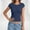 Navy, variant on Womens Short Sleeve Tops Summer T Shirts Round Neck Causal Fashion Outfits Trendy Clothes Basic Tee(White,L)