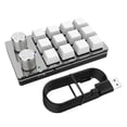 thumbnail image 1 of Keypad Macro Teclado compatible con Bluetooth Programable Mecánico Blanco, 1 of 9