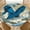 Big Blue Butterfly, variant on ARTSLION Elastic Tablecloth For Round Tables, Waterproof Tablecover For Up To 60in Round Table, Dining Tablecover For Indoor And Outdoor, Holiday, Blue Gingham Check