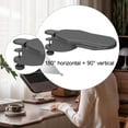 thumbnail image 4 of funtasica Clamp on Computer Arm Rest Desk Extended Tray Armrest Extend Easy Installation Elbow Arm Support for Gaming Desks Office Home Rotating and Folding, 4 of 6