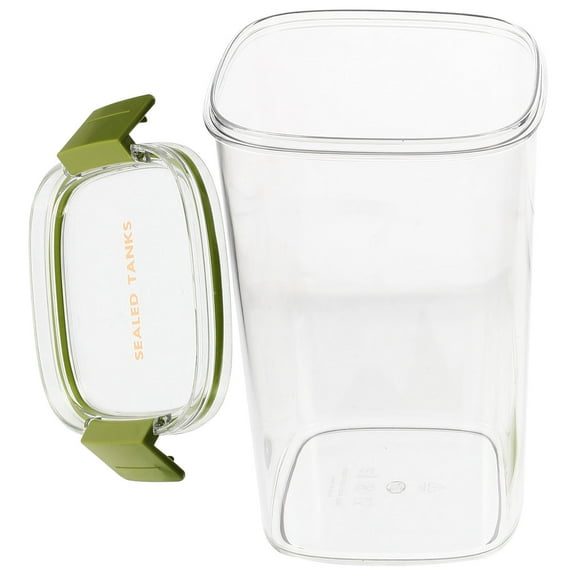 Supvox Cereal Organizer Storage Canister Green Silicone Food Storage Kitchen Items 1Pack