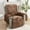 Coffee, variant on Uuiauoio Velvet Recliner Covers Non Slip Waterproof Large Recliner Chair Covers for Leather Chairs Reversible Recliner Sofa Cover for Living Room Recliner Furniture Protectors Covers for Dog Pets