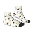 thumbnail image 6 of Salouo Cute Cat Pattern Unisex Middle Tube Socks,Middle-Finger Knee High Socks Over The Calf Tube Stocking Crew Stockings for Women and Men Tube Socks, 6 of 8