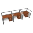 thumbnail image 4 of OFM RiZe 1 x 3 Privacy Workstation Unit in Gray and Cherry, 4 of 7