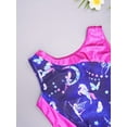 thumbnail image 4 of Xnihocha Girls Sleeveless Shiny Gymnastics Leotard with Short Ballet Dance Bodysuit 2Piece Swimsuit Navy Blue 12, 4 of 6