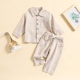 thumbnail image 4 of Gupgi 2 Pcs Chemise à Manches Courtes à Col Rabattu pour Garçons Tout-Petits + Shorts à Taille Élastique 0-4 Ans, 4 of 9
