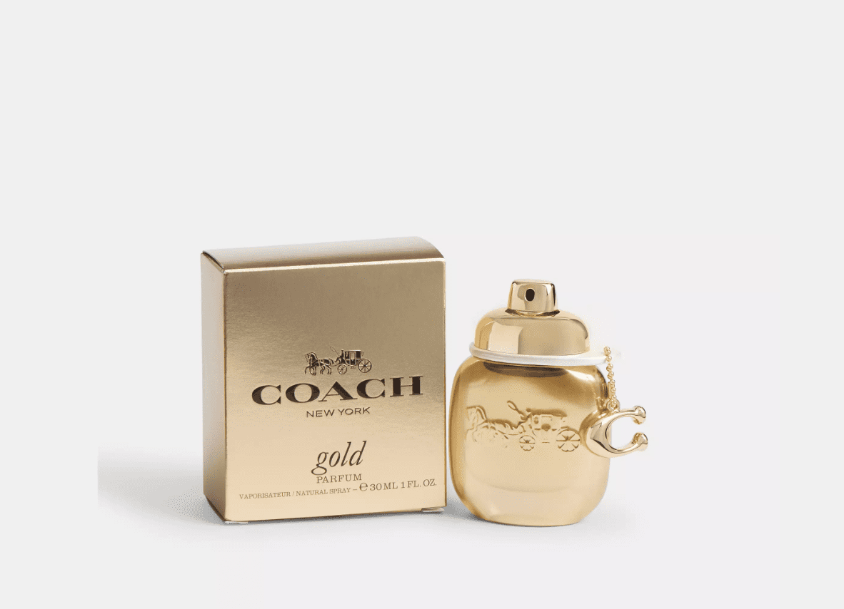 COACH New York Gold Parfum 香水 Coach, Ladies Parfum, Gold, 1.0 oz Fragrance, Amber Floral Scent