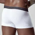thumbnail image 4 of Sngxgn Men's Underwear Breathable Soft Boxer Briefs Stretch Trunks(White,L), 4 of 4