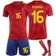 thumbnail image 3 of 24 Camiseta de la Copa de Europa de España No. 19 Yamal 26 Pedri 7 Morata No. 9 Traje de camiseta de fútbol Garvey, 3 of 5