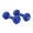 Blue, variant on JFIT Dumbbell Set w/Durable Rack, Double Neoprene Coated Workout Weights, Solid Design Rack, 32 LB Set