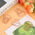 thumbnail image 2 of Lindo Clip de Papel Marcador de Página 12 Unids/caja Spptty Clip de papel Metal oro rosa 31 * 25 mm, 2 of 7