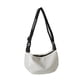 thumbnail image 1 of Hobo Bolso de hombro Moda Color sólido Bolso de compras Gran capacidad (Blanco), 1 of 9