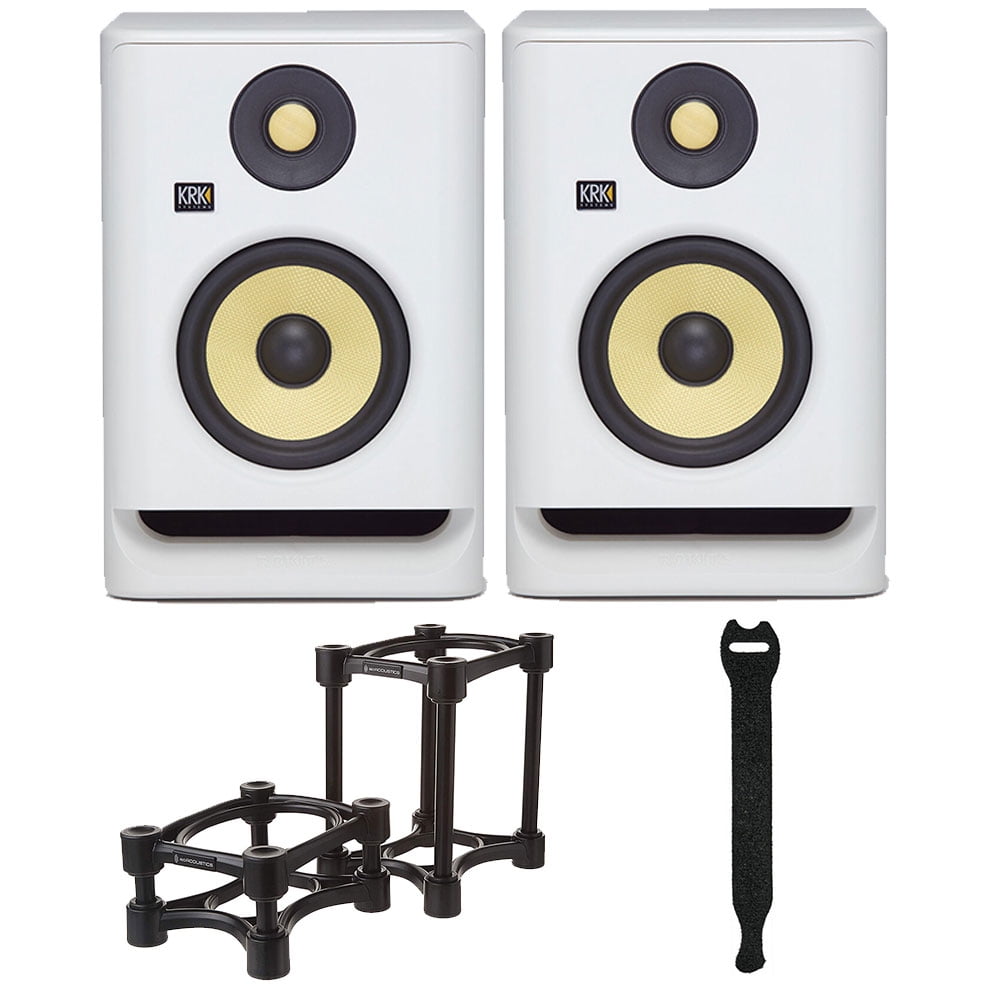 KRK RP5 ROKIT 5 G4 Professional Bi-Amp 5 Powered Studio Monitor with Free Isolation Pad and 1 Year EverythingMusic Extended Warranty 
