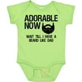 thumbnail image 3 of Inktastic Adorable Now...wait Till I Have a Beard Like Dad Boys Baby Bodysuit, 3 of 5