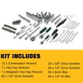 thumbnail image 2 of Yeshouse juego de herramientas mecánicas 216 piezas, kit completo con llaves, enchufes y caja, ideal para auto, hogar, oficina, mecánico y DIY, 2 of 9