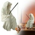 thumbnail image 2 of HCTSHG Fishing Sitting Statue Gothic Robe, Halloween Fish Tank Decor, Halloween Statue for Outdoor Garden Yard Lawn Shelf Table and Desktop, 2 of 9