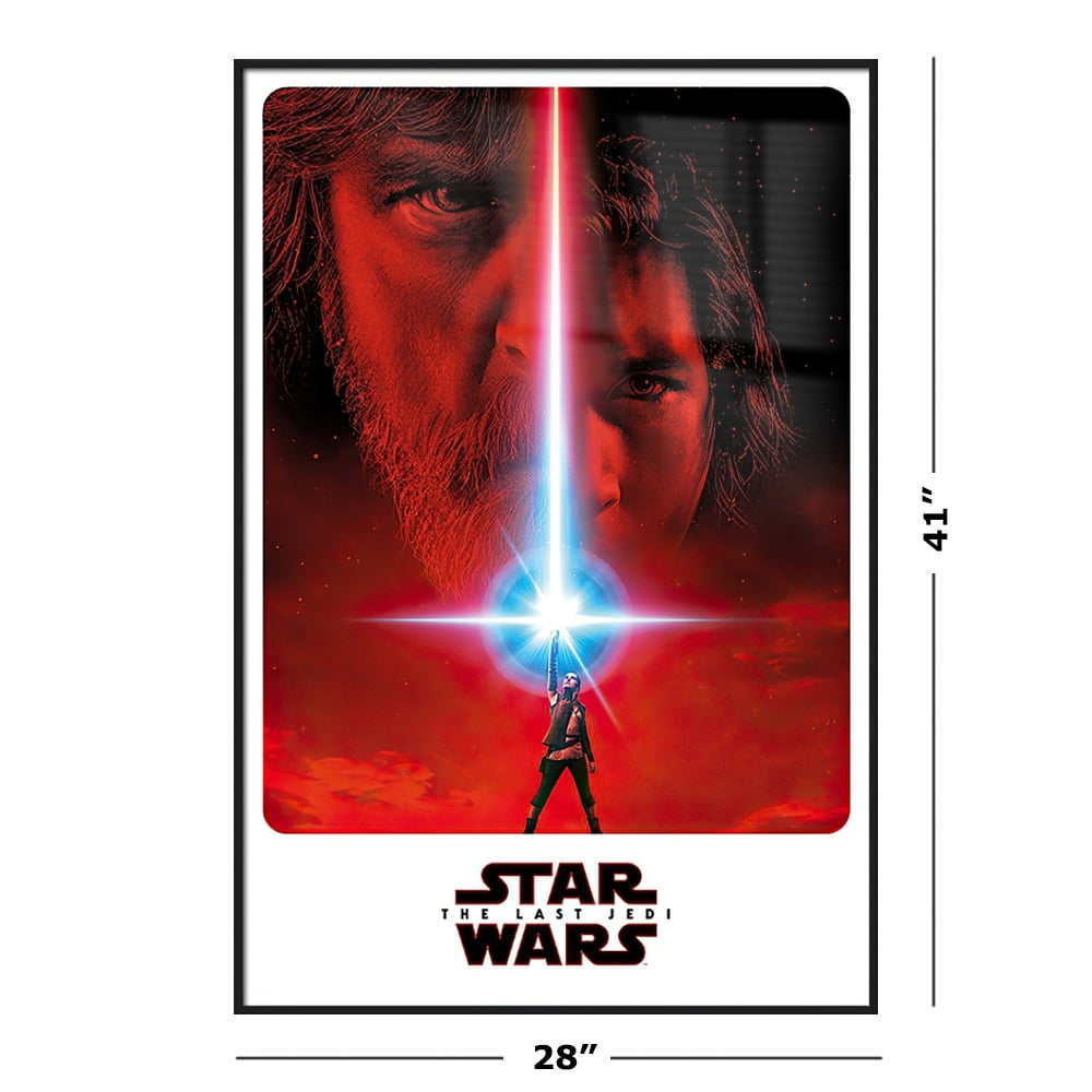 Star Wars: Rogue One - Framed Movie Poster (Regular Style / One Sheet  Design) (Size: 28 X 41) (Brushed Champagne Aluminum Frame) 