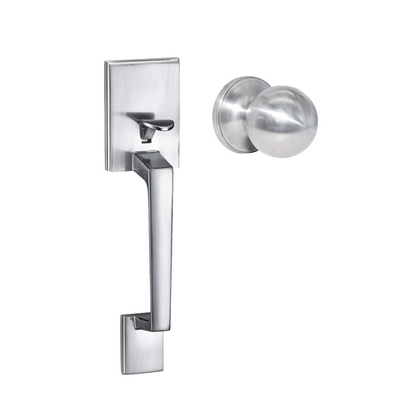 COLOSUS NDL827 Front Entry Handle Latitude Interior Knob (Satin Nickel)