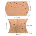 thumbnail image 2 of Unique Bargains Pillow Boxes, 100Pcs Wedding Gift Box with Ropes 4.5x2.8 Inch Yellow, 2 of 5