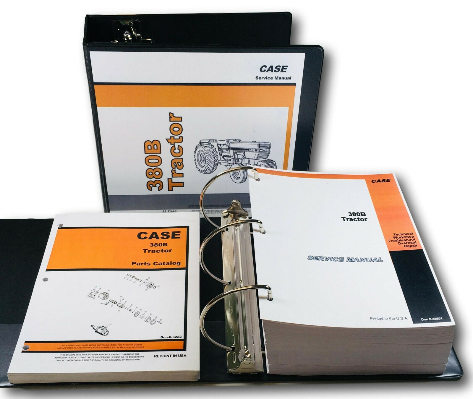 Ih Case 380B Tractor Service Manual Parts Catalog Set Repair Shop Book  Ovrhl - Walmart.com