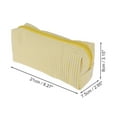 thumbnail image 2 of Unique Bargains 1 Pc Lady Portable Rectangle Makeup Bag for Vacation Yellow Polyester, 2 of 6