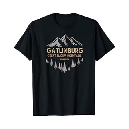 Gatlinburg Tennessee T-Shirt Great Smoky Mountains Souvenir, Unisex T-Shirt