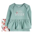 thumbnail image 2 of Conjunto Carter´s Child of Mine Niña 12M Frase Sister Verde 2 Piezas, 2 of 4