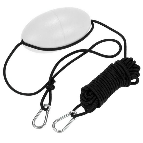 Yeacher 1pc Kayak Drift Anchor Tow Rope Tow Line 8.5m / 28ft Long Nylon Rope Stainless Steel Clips Kayak Accessory