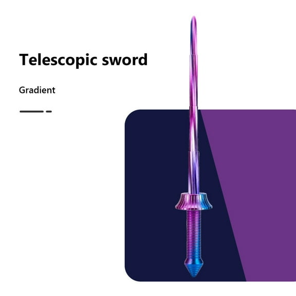 Retractable Plastic Printing Sword Toy for Costumes Pranks and Decoration