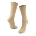 thumbnail image 4 of BadPiggies 6 Pairs Men's Cushion Crew Socks Athletic Performance Cotton Sock for Sport Everyday (Khaki, US 7-9), 4 of 8