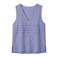 thumbnail image 3 of WEIWEN Spaghetti Strap Tank Top for Women Crewneck Ribbed Camisole Shirts Summer Casual Basic Sleeveless Tank Tops Grey, XL, 3 of 5