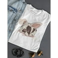 thumbnail image 3 of Cute Dog With Bunny Ears T-Shirt Women -Image by Shutterstock, Female XX-Large, 3 of 4