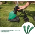thumbnail image 3 of Accesorios para cortadoras de césped, cabezal de corte compatible con cuchillas de plástico duraderas y fácil instalación, cuchillas ABS verdes de 84 mm para un mantenimiento del césped sin, 3 of 5
