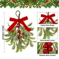 thumbnail image 4 of Lilixerw Realistic Artificial Mistletoe Wall Hanging Decoration,Christmas Home Fireplace Decor,Festive Indoor Xmas Tree Accessory,Easy to Hang Durable,Green, 4 of 7