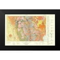thumbnail image 2 of Burnett 14x10 Black Modern Framed Museum Art Print Titled - Geologic California Chico Sheet - Burnett 1957, 2 of 5