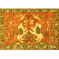 thumbnail image 1 of Ahgly Company Machine Washable Indoor Rectangle Persian Yellow Traditional Area Rugs, 2' x 5', 1 of 4