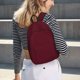 thumbnail image 5 of Easygdp Maroon Mochila de Lona Resistente para Laptop, Compatible con Laptops de 15 a 17 pulgadas, Ideal para Escuela, Trabajo y Viajes-Small, 5 of 5