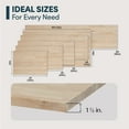 thumbnail image 5 of allforwood 72''L x 25''W x 1.5''Th Unfinished Solid Birch Wood, 6ft L x 25" W, 1.5in Butcher Block Countertop DIY Size Long Wooden Board for Kitchen Island Table Top Washer Dryer Workbench, 5 of 5