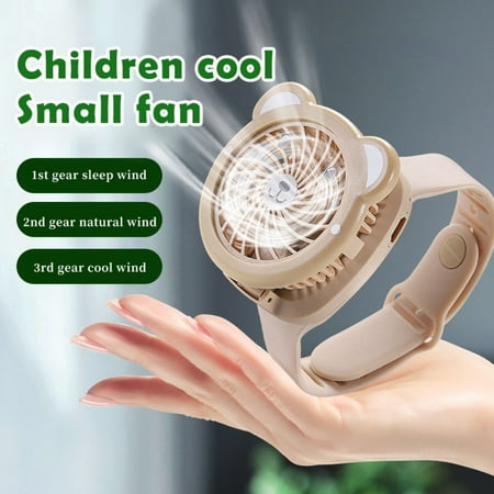 

ociviesr USB Fans Portable Watch Fan USB Mini Air Cooling Fan Student Kids Children Wrist Fan Summer Rechargeable Lazy Sports Wearable Cooler Plastic