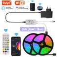 thumbnail image 1 of 5M 10M 20M Tuya WiFi Smart LED Strip Light DC 12V 5050 Ribbon Work with Alexa Voice Control RGB Tape Color Change Bedroom Decor, 1 of 5