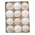 thumbnail image 1 of 12 Piezas 6CM Adornos de Bolas de Navidad Decoraciones de Árboles para Vacaciones Boda Decoración de Árboles de Navidad Bola Colgante C, 1 of 9