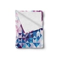thumbnail image 2 of Digital Soft Flannel Fleece Blanket, Abstract Mosaic Digital Ombre Geometrical Colorful Design Art Print Image, Cozy Plush for Indoor and Outdoor Use, 60" x 80", Pink Blue and White, by Ambesonne, 2 of 6