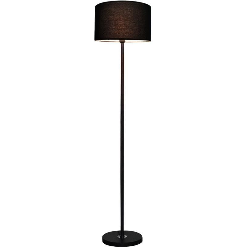 Susuzi Modern Floor Lamp Simple Design, 60" Tall Lamps for Living Room Bedroom Office Dining Room Kitchen, Black Pole Lamp With Bulb