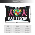 thumbnail image 2 of Balery I Love My Autism Funda de Cojín Estampada, Regalos para Mujeres, Regalos de Amor para Ella, Regalos para Novia o Esposa, Funda de Almohada-20"x30", 2 of 6