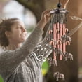 thumbnail image 4 of 35.4'' Elephant Wind Chimes, TSV Outdoor Retro Wind Bell with 4 Aluminum Tubes, 4 of 6