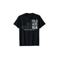 thumbnail image 1 of Camiseta de manga corta de algodón cómoda, divertida, para hombre, con frase "Old Dad", regalo de broma, cumpleaños para papá, día del padre., 1 of 6