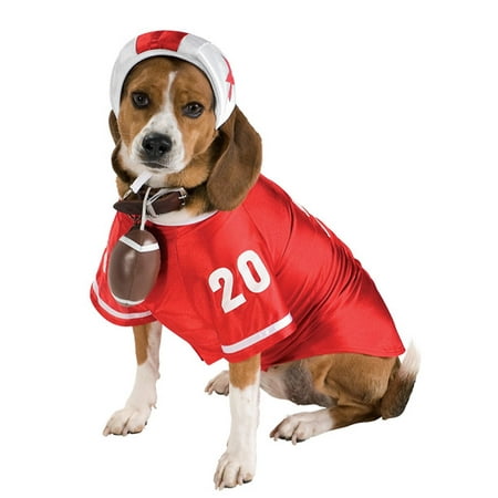 Red Football Player Dog Pet Costumes