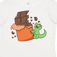 thumbnail image 4 of Inktastic Dino with Chocolate Bar Boys or Girls Toddler T-Shirt, 4 of 5