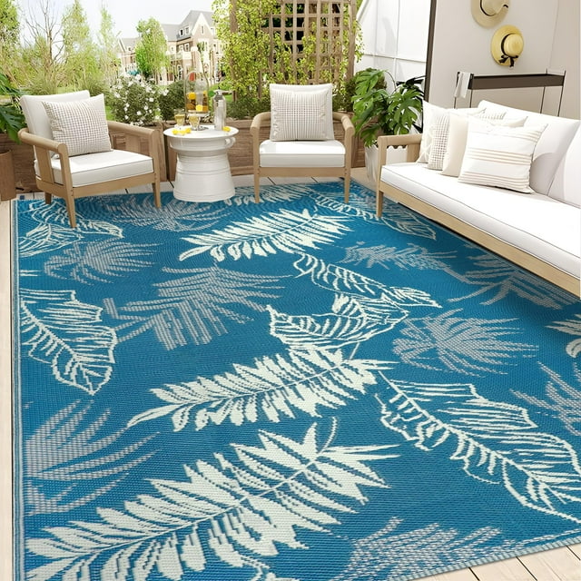Alfombra de exterior Falflor, 244 x 305 cm, impermeable y reversible